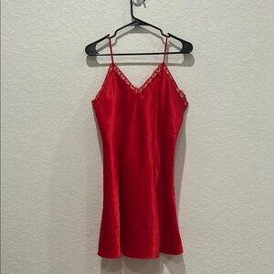 Elegant Red Chemise